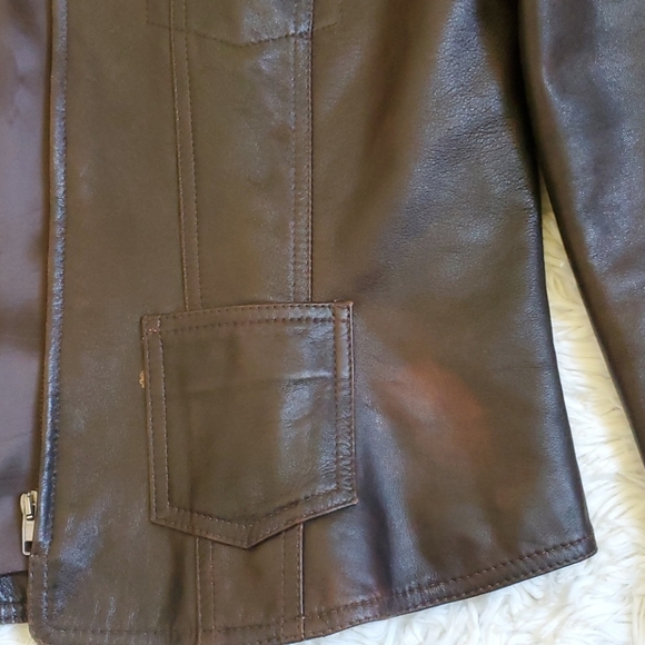 Armani Jean Leather Jacket - Picture 5 of 10